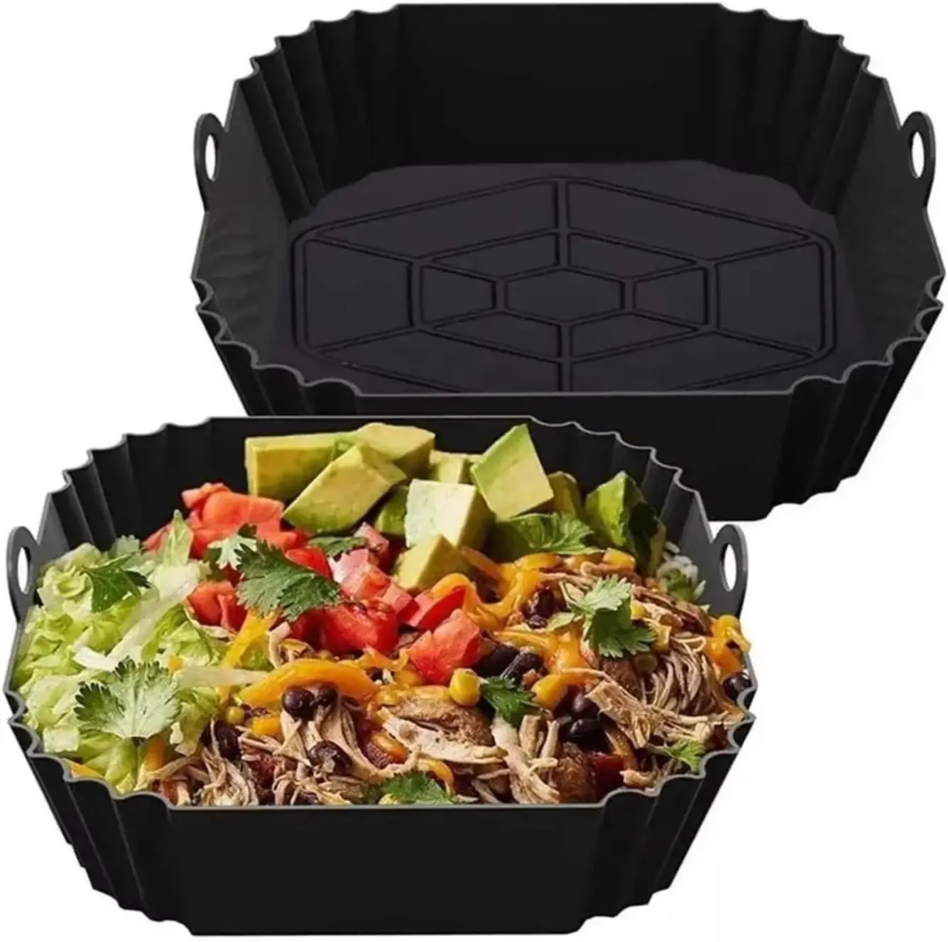 Heat Mat Silicone - 1pcs Reusable Silicone Air Fryer Liner