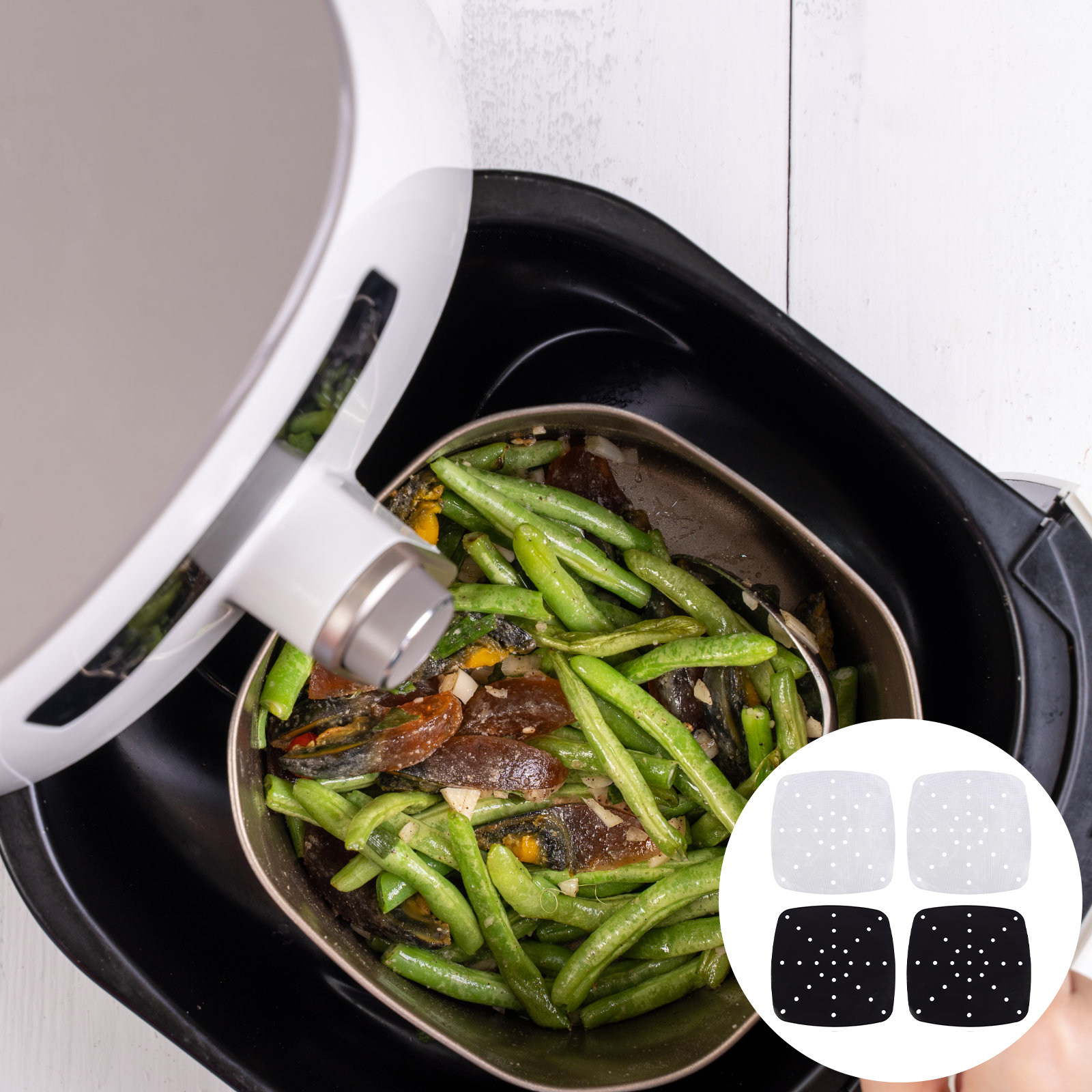 4Pcs Heat Resistant Air Fryer  - Heat Mat Silicone review and price